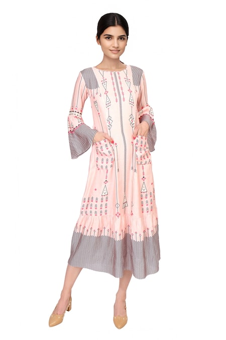 Soup By Sougat Paul Printed Midi Dress 