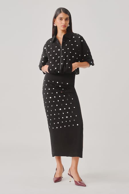 Aroka Black Constellation Skirt 