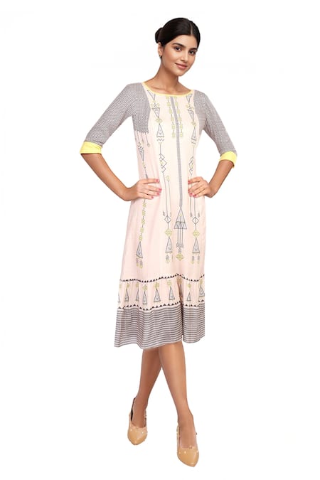 Soup By Sougat Paul Printed Midi Dress 