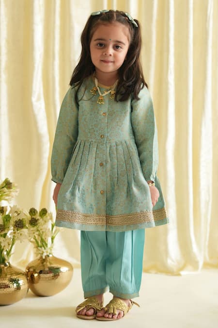 Tiber Taber Floral Woven Kurta With Salwar 