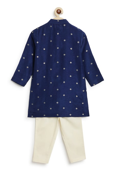 Tiber Taber Floral Woven Kurta Set 