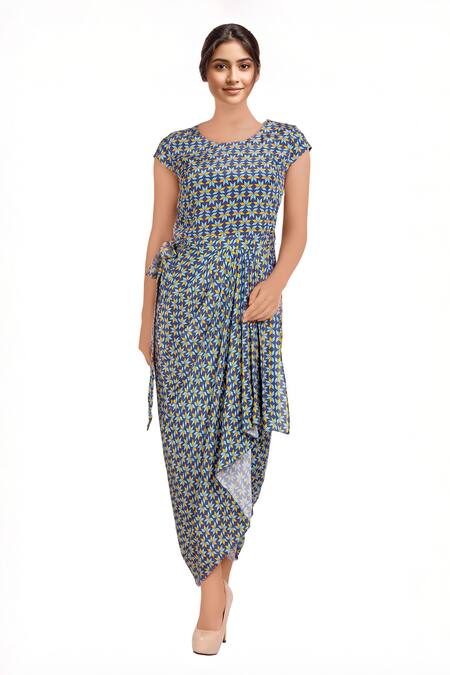 Soup By Sougat Paul Printed dhoti dress 