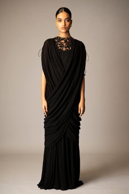 Vivek Patel Calla Draped Gown 