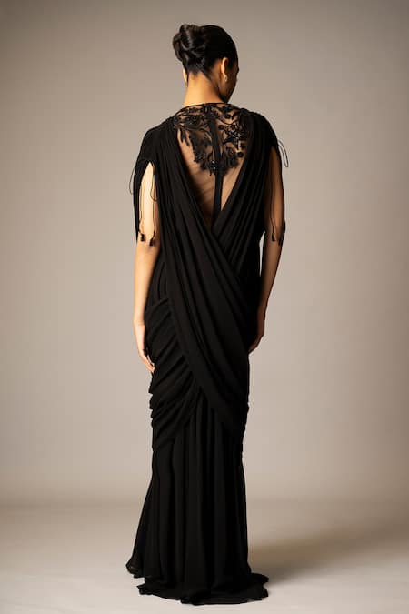 Vivek Patel Calla Draped Gown 