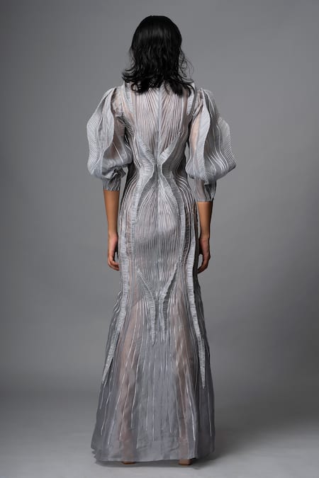 Vivek Patel 3D Dori Work Gown 