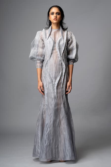 Vivek Patel 3D Dori Work Gown 