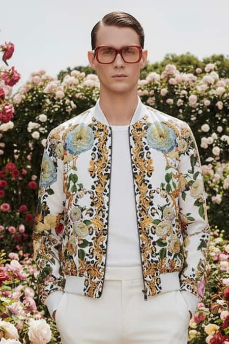 MR. Ajay Kumar Jeffery Print Bomber Jacket 