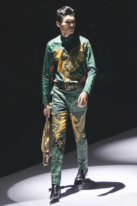 MR. Ajay Kumar Rising Phoenix Print Pant Set 