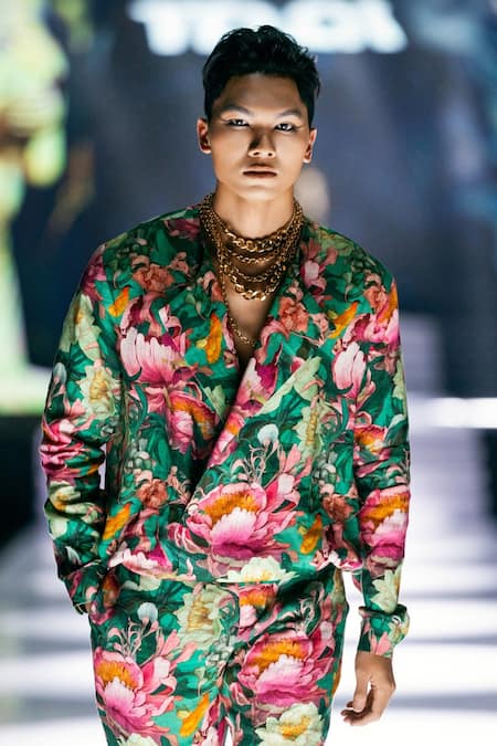 MR. Ajay Kumar Mayhem Linen Print Pant Set 