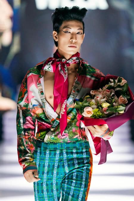 MR. Ajay Kumar Minaret Signature Print Shirt 