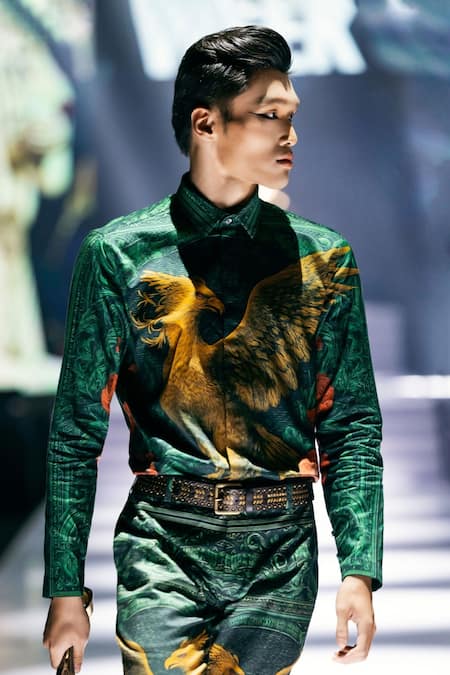 MR. Ajay Kumar Rising Phoenix Print Shirt 