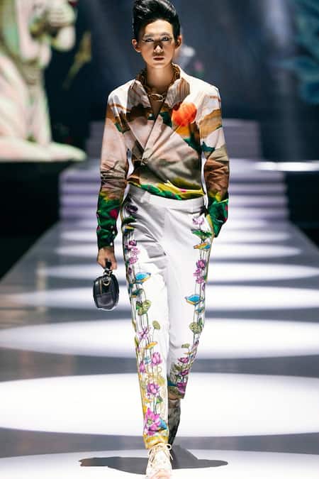 MR. Ajay Kumar Sunrise Signature Print Shirt 