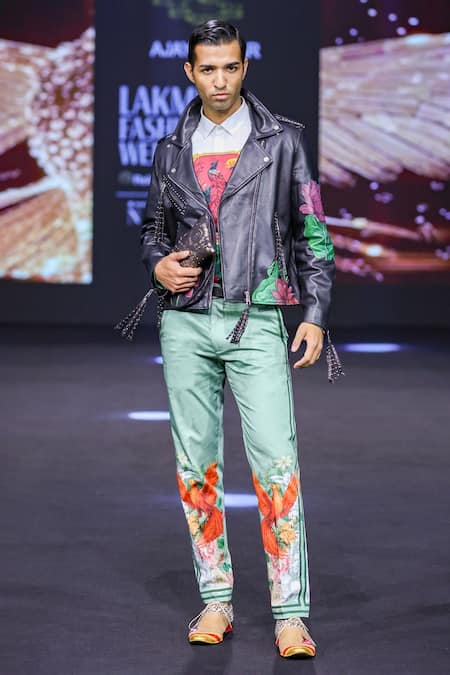 MR. Ajay Kumar Ronny Side Striper Print Trouser