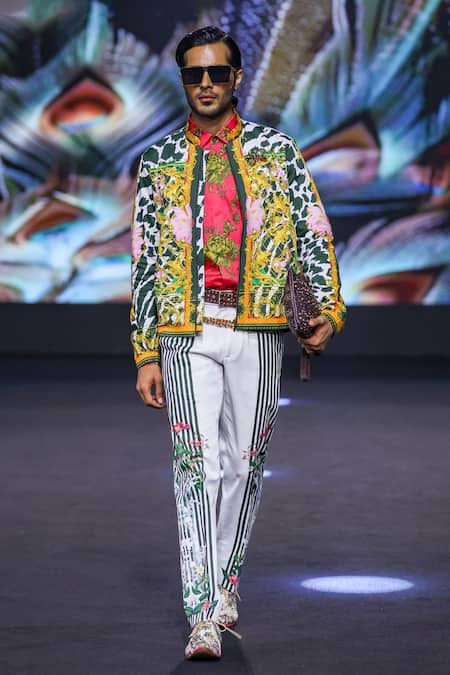 MR. Ajay Kumar Robby Side Striper Print Trouser