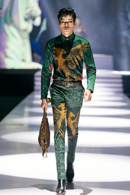 MR. Ajay Kumar Rising Phoenix Print Trouser