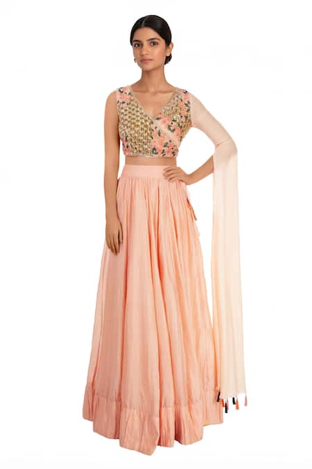 Neha Khullar Embroidered Blouse Lehenga Set 