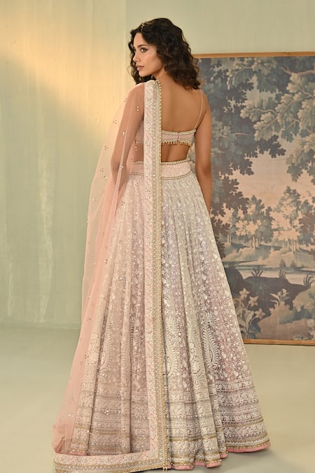 Cedar & Pine Saira Embroidered Lehenga Set 