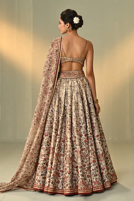 Cedar & Pine Ghalib Floral Print Lehenga Set 