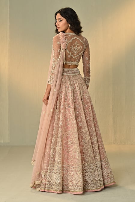 Cedar & Pine Ghulzar Dori Embroidered Lehenga Set 