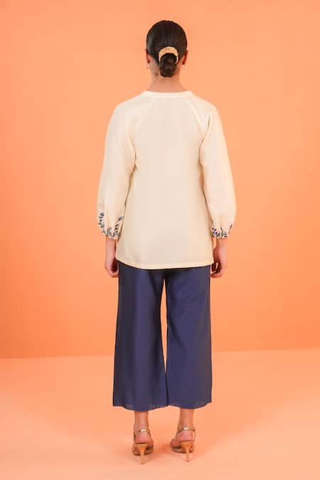 Origani Resham Thread Embroidered Top 