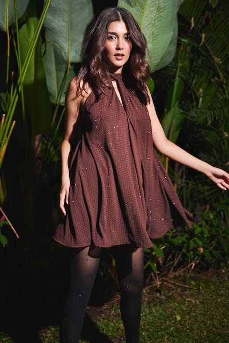 Sonam Parmar Jhawar Nicole Crystal Embellished Dress 