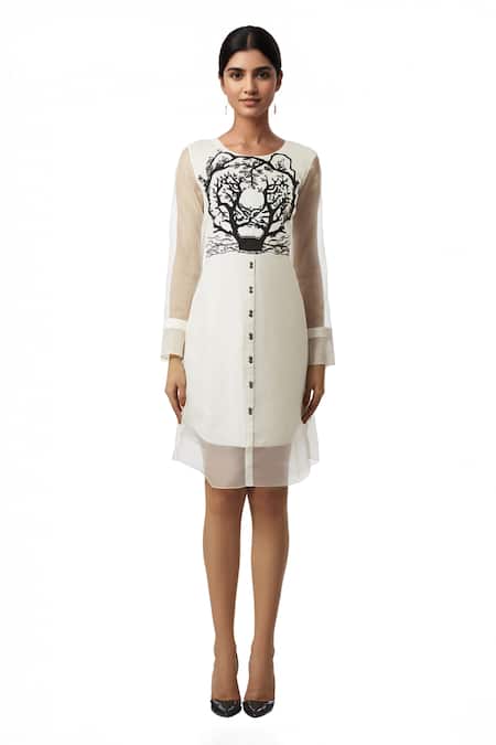 Limerick By Abirr N' Nanki Hand Embroidered Dress 