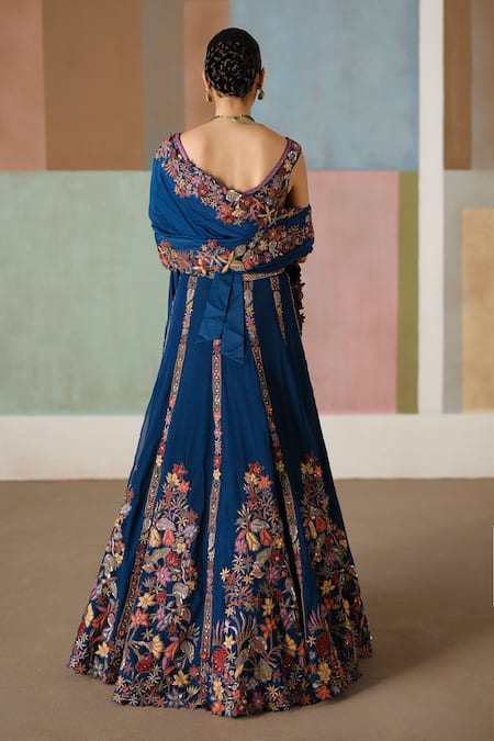 Mishru Valerie Floral Embroidered Lehenga Set 