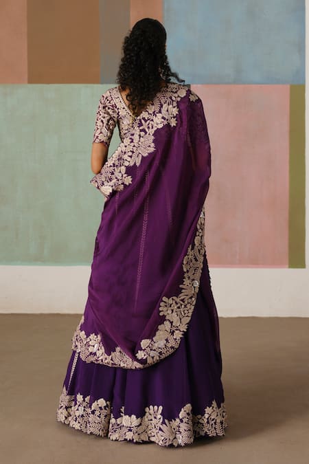 Mishru Ruhani Embroidered Lehenga Blouse Set 