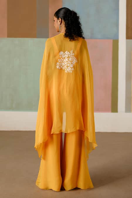 Mishru Aurea Embroidered Cape Pant Set 