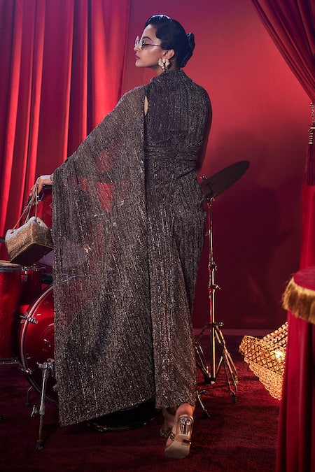 House Of Fett Royale Embellished Knitted Gown