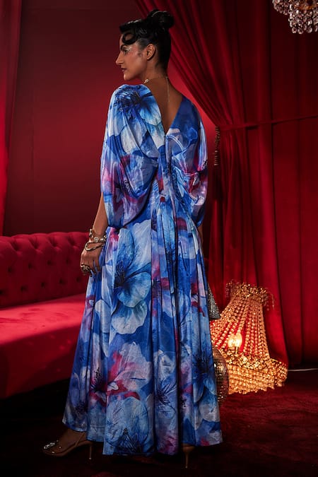 House Of Fett Bellezza Printed Kaftan Jumpsuit