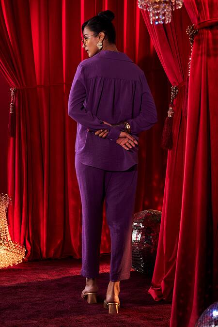 House Of Fett Bloomingdale Embroidered Shirt & Pant Set