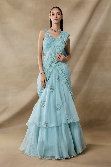 Awigna Hebe Embroidered Layered Skirt Set 