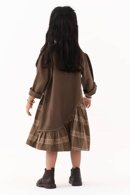 Three Melange Gathered Dress