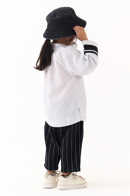 Three Melange Splash Print Top 