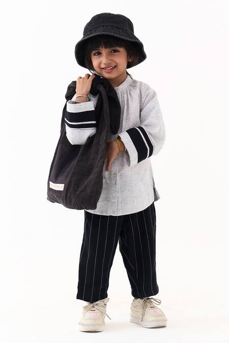 Shop_Three_Ivory Applique Melange Splash Print Top 