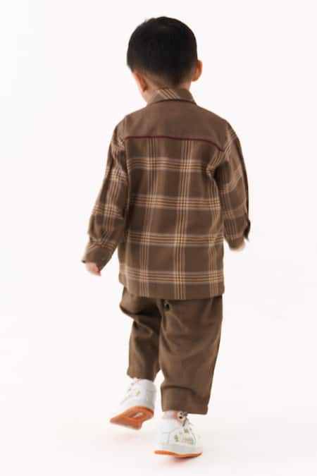 Three Plaid & Solid Melange Shirt