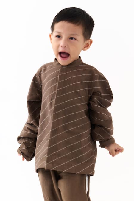 Three Diagonal Stripe Shirt