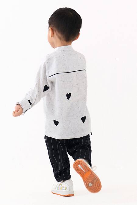 Three Heart Motif Shirt