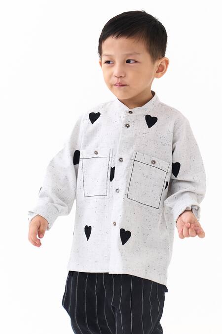 Three Heart Motif Shirt