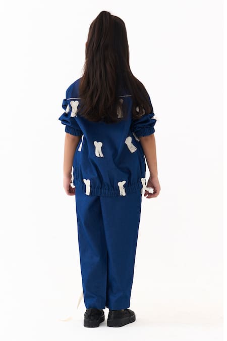 Three Embroidered Bomber Jacket & Pant Set 