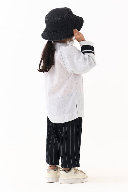 Three Splash Print Peasant Top With Pant 