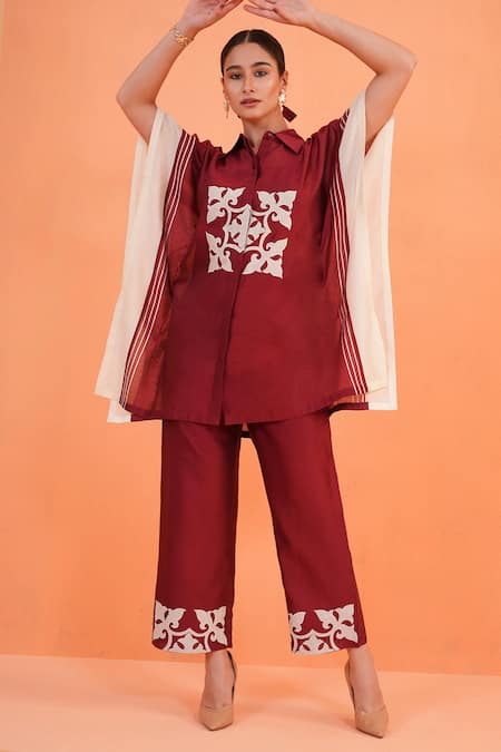 Origani Resham Embroidered Kurta & Pant Set 