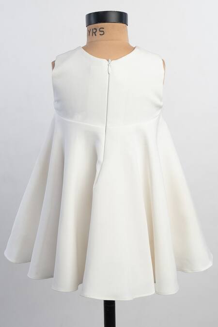 Lil Angels Floral Applique Sleeveless Dress