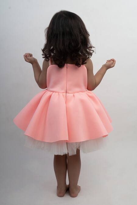 Lil Angels Floral Applique Dress