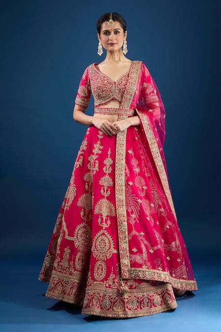 Azeera Zari Embroidered Lehenga Set 