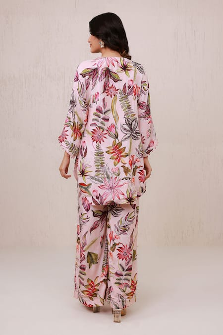 Aroop Shop India Floral Pattern Kurta & Pant Set