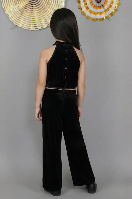 Lil Drama Sequin Halter Neck Top & Pant Set 