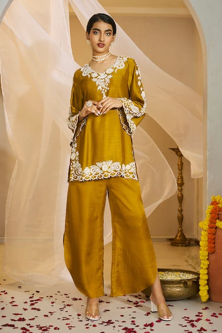 Rimple Agrawal Jeevan Pearl Work Tunic With Pant 