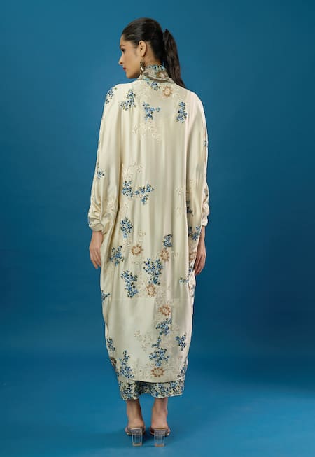 Anamika Khanna Printed Cape Skirt Set 